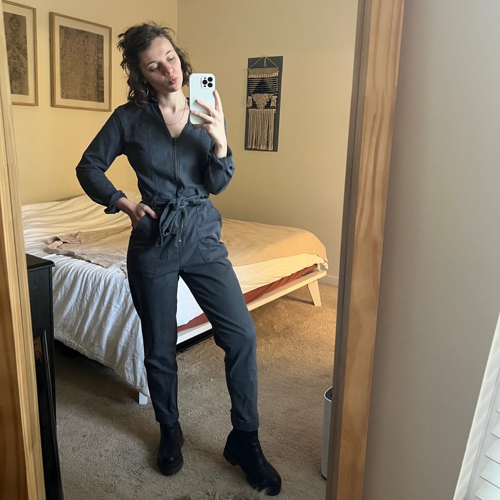 Utility jumpsuit • cinched